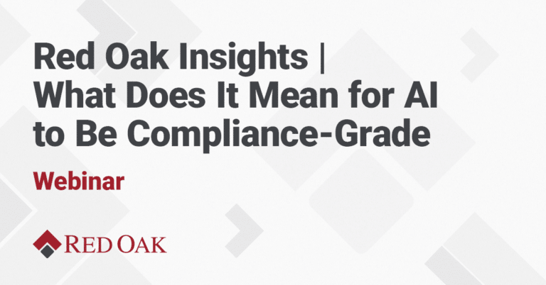 Red Oak Insights AI compliance webinar featured image