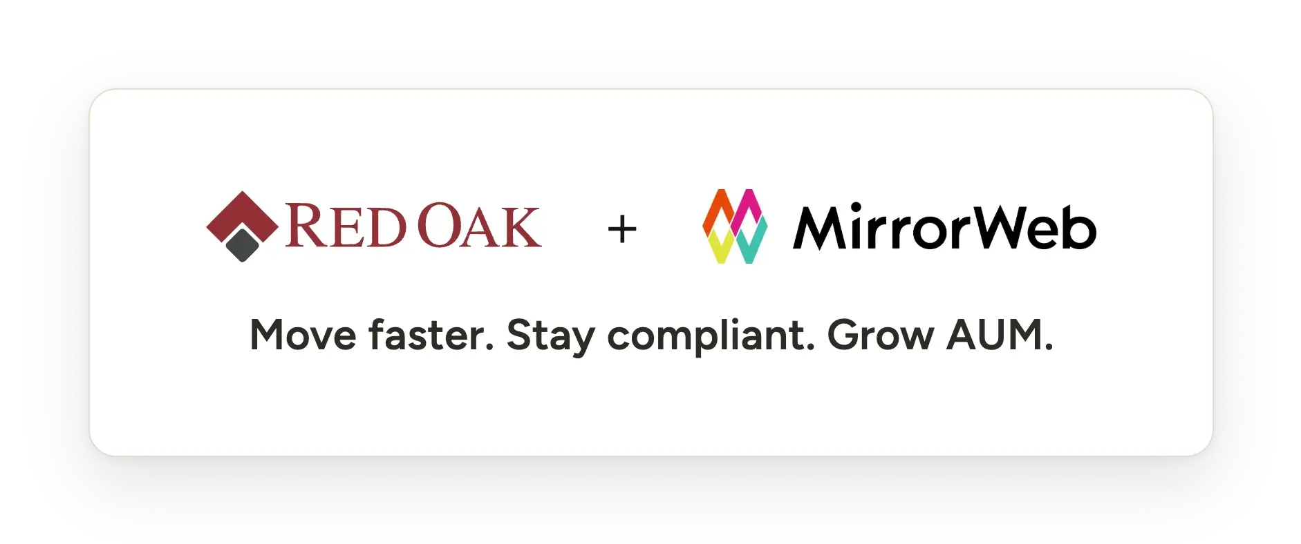 Red Oak and MirrorWeb